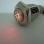ESUPPORT 12V Car Red LED Headlihgt Symbol Push Button Metal Switch