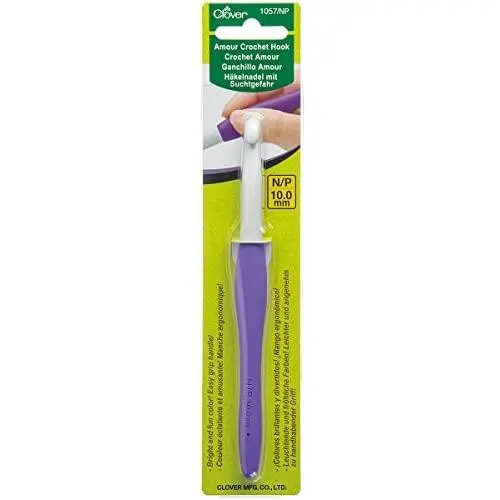 CLOVER 1057/NP Amour Crochet Hook, Size N/P/10.0mm CLOVER 1057/NP Amour Crochet Hook, Size N/P/10.0mm