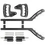 Voodonala for Jeep JK Black Metal Grab Handles Kit for 2007-2018 Jeep Wrangler JK JKU 2 & Unlimited 4 Door