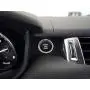 2x Personality Car Interior Emblem Crystal Ring Sticker,Automotive Parts Start Engine Ignition Button Key & Knobs Key Ignition & Knob Bling Ring, Car Glam Interior Accessory, Unique Women Gift(Silver)