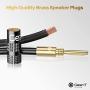 GearIT Banana Plug Connectors, Closed Screw, 24K Gold Plated, 6 Pairs, 12 Pieces