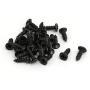 uxcell Frame Turn Button, 23mm Bow Shape Metal with Screws for Hanging Pictures, Photos, Drawings and Posters, Black, 30 Pcs
