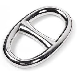 Kloud City Fashion Oval Scarf Metal Solid Piece Ring Wrap Holder Jewelry Making Charms Clothing