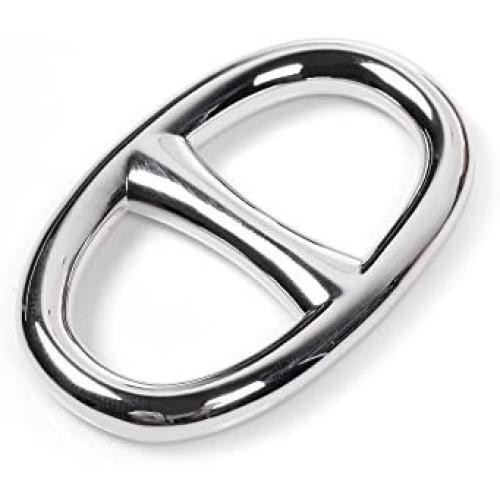 Kloud City Fashion Oval Scarf Metal Solid Piece Ring Wrap Holder Jewelry Making Charms Clothing