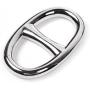 Kloud City Fashion Oval Scarf Metal Solid Piece Ring Wrap Holder Jewelry Making Charms Clothing