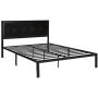 Zinus Cherie Faux Leather Classic Platform Bed Frame with Steel Support Slats, Queen