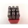 36pc 1/8'' 3MM Letter & Number Stamp Punch Set Hardened Steel, Metal Wood Leather 36pc 1/8'' 3MM Letter & Number Stamp Punch Set Hardened Steel, Metal Wood Leather