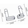 Rc Car Part, 2Pcs Tail Light Guard Rear Lamp Cover for Traxxas TRX-4 Rc Car, Metal Rear Lampshade