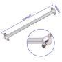 ZYCST 4PCS Metal Dog Bone Drive Shafts for WLtoys A959 A969 A979 K929 1:18 RC Car Upgrade Accessory Parts (Silver)