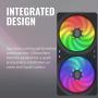 Cooler Master MasterFan SF240R ARGB 240mm All-in-One Square Frame Fan w/16 Independently-Controlled Addressable RGB LEDs, Cable Management, PWM Control Fan for Computer Case and CPU Liquid Cooler