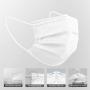 Disposable Face Masks 50 Pack, Eventronic 3 Ply Breathable Face Masks with Comfortable Elastic Ear Loop For Adults Men Women Teens (White)
