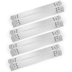 Hongso 14 9/16 inch Stainless Steel Grill Heat Plate Shield Replacement for Nexgrill 720-0830H, 720-0783E, 720-0896, Grill Master 720-0697, 720-0737 Gas Grill, 4-Pack Burner Cover Flame Tamer, SPG371