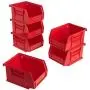 Akro-Mils 08212RED 30210 AkroBins Plastic Storage Bin Hanging Stacking Containers, (5-Inch x 4-Inch x 3-Inch), Pack of 6, Red Akro-Mils 08212RED 30210 AkroBins Plastic Storage Bin Hanging Stacking Containers, (5-Inch x 4-Inch x 3-Inch), Pack of 6, Red