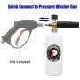 Tool Daily Foam Cannon with 1/4 Inch Quick Connector, 1 Liter, 5 Pressure Washer Nozzle Tips
