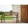 Leigh Country TX 93545 Texas State Seal Metal Bench