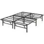 Amazon Basics Foldable, 14'' Metal Platform Bed Frame with Tool-Free Assembly, No Box Spring Needed - Queen Amazon Basics Foldable, 14'' Metal Platform Bed Frame with Tool-Free Assembly, No Box Spring Needed - Queen