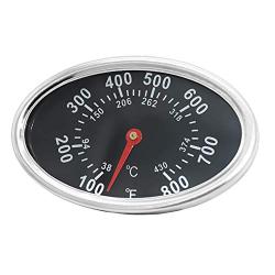 Lid Thermometer Gas Grill Heat Indicator Replacement for DYNA-GLO DGF510SBP, DGF493BNP, BBQ Grillware GGPL-2100, Temperature Gauge for Backyard Grill BY13-101-001-13, GBC1461W and Others.
