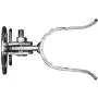Wall Mount (Flat Back) Fork Gate Latch - Use for 1-7/8'' (2'') Gate Frames, Easily Mounts to Wooden Gate Post or Wall with Screws or Lag Bolts - Gate Latch Hardware