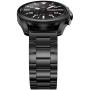 BaiHui 22mm Metal Bands Compatible with Galaxy Watch 3 45mm Bands, Ultra Thin Stainless Steel Watch Bands Replacement Metal Strap for Galaxy Watch 46mm/Galaxy Gear S3 Classic/Frontier - Black
