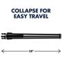 Quartet Easel, Aluminum, Lightweight, Telescoping, 66'' Max. Height, Supports 25 lbs, Black (51E)