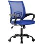 Ergonomic Office Chair Cheap Desk Chair Mesh Computer Chair Back Support Modern Executive Adjustable Chair Task Rolling Swivel Chair for Women, Men(Blue)