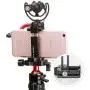 Ulanzi ST-03 Metal Smart Phone Tripod Mount with Cold Shoe Mount and Arca-Style Quick Release Plate for iPhone Xs Xs Max X 8 7 Plus Samsung,Cell Phone Tripod Holder Clip Adapter for Joby GorillaPod