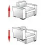 HOWDIA Sectional Couch Connectors Sofa Snap, Sofa Alligator Clamps Joint Clip for Modular Couch Furniture Metal and Plastic 2 Pcs
