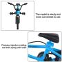 BMX Finger Bike Series 12,Replica Bike with Real Metal Frame, Graphics, and Moveable Parts for Flick Tricks, Flares, Grinds, and Finger Bike Games (Blue)