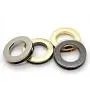 CRAFTMEMORE 4pcs Metal Screw O-Rings Eyelet Round Flat Surface Purse Loop Replacement Leather Accessories SCES (Gold, 1 Inch)