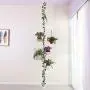 BAOYOUNI 7-Layer Indoor Plant Stands Spring Tension Pole Metal Flower Display Rack Space Saver Corner Floral Pot Hanger Shelf, Ivory BAOYOUNI 7-Layer Indoor Plant Stands Spring Tension Pole Metal Flower Display Rack Space Saver Corner Floral Pot Hanger Shelf, Ivory