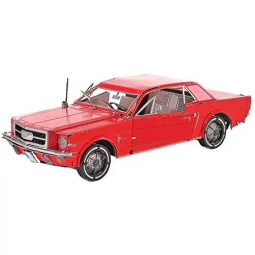 Fascinations Metal Earth 1965 Ford Mustang Red 3D Metal Model Kit Fascinations Metal Earth 1965 Ford Mustang Red 3D Metal Model Kit