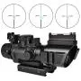 CVLIFE 4x32 Tactical Rifle Scope Red & Green &Blue Illuminated Reticle Scope with Fiber Optic Sight CVLIFE 4x32 Tactical Rifle Scope Red & Green &Blue Illuminated Reticle Scope with Fiber Optic Sight