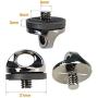 KingBra New 2pcs Quick Install Metal Screw for Quick Release Neck Strap/R-Strap/Neck Sling Strap, 1/4 Screw Mouth Designed for Holder for DSLR/SLR/Evil Camera with Quick Mounting