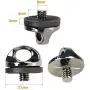 KingBra New 6pcs Quick Install Metal Screw for Quick Release Neck Strap/R-Strap/Neck Sling Strap, 1/4 Screw Mouth Designed for Holder for DSLR/SLR/Evil Camera with Quick Mounting