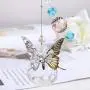 H&D Hyaline & Dora Sun Catcher Crystal Ball Prism Metal Butterfly Decor Pendant,Christmas Lights Part Accessories