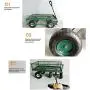Dporticus Four-Wheel Trailer Large Folding Wagon Side Cart 560lbs Load Capacity, Handling Truck Pull for Outdoor Garden Warehouse Beach Dporticus Four-Wheel Trailer Large Folding Wagon Side Cart 560lbs Load Capacity, Handling Truck Pull for Outdoor Garden Warehouse Beach