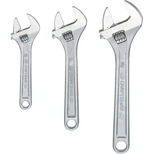 CRAFTSMAN Adjustable Wrench Set, 3-Piece (CMMT12001) CRAFTSMAN Adjustable Wrench Set, 3-Piece (CMMT12001)