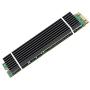 Aluminum Heatsinks for PCIe NVMe M.2 2280 SSD with Silicone Thermal Pad, DIY Laptop PC Memory Cooling Fin Radiation Dissipate (Ordinary Edition)