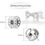 Magicfour Bobbin Case, 6 Pack Stainless Steel Sewing Machine Bobbin Case and 6 Pack Sewing Machine Bobbins Sewing Machine Accessories Part for Front Loading 15 Class Machines