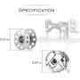 Magicfour Bobbin Case, 6 Pack Stainless Steel Sewing Machine Bobbin Case and 6 Pack Sewing Machine Bobbins Sewing Machine Accessories Part for Front Loading 15 Class Machines