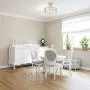 Kira Home Sienna 15'' 3-Light Semi Flush Mount Ceiling Light, White Fabric Shade + Glass Diffuser, Brushed Nickel Finish Kira Home Sienna 15'' 3-Light Semi Flush Mount Ceiling Light, White Fabric Shade + Glass Diffuser, Brushed Nickel Finish