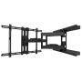 Kanto PDX680 Full Motion Articulating TV Wall Mount for 39-inch to 80-inch TVs Weighing up to 125 Pounds | Integrated Cable Management | Low Profile and 24-in Extension | Black