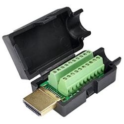 Oiyagai HDMI Adapter HDMI Connector Solderless Free Welding Adaptor