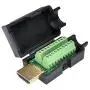Oiyagai HDMI Adapter HDMI Connector Solderless Free Welding Adaptor