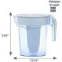 ZeroWater ZP-006-4, 6 Cup Water Filter Pitcher with Water Quality Meter,White and Blue ZeroWater ZP-006-4, 6 Cup Water Filter Pitcher with Water Quality Meter,White and Blue