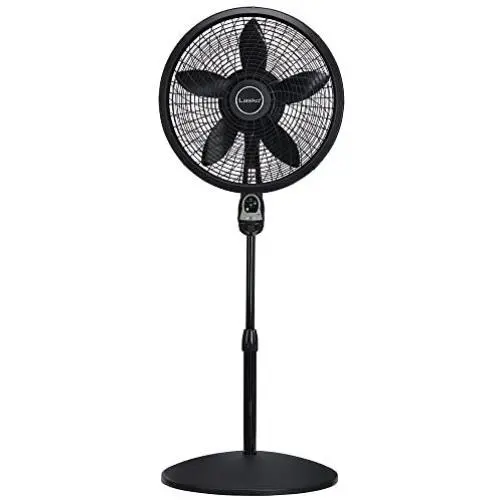 Lasko 1843 18″ Remote Control Cyclone Pedestal Fan with Built-in Timer, Black Features Oscillating Movement and Adjustable Height Lasko 1843 18″ Remote Control Cyclone Pedestal Fan with Built-in Timer, Black Features Oscillating Movement and Adjustable Height