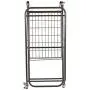 Artesa Verona Collapsible Metal Laundry Cart with Removable Basket & Canvas Bag, 20.5& L x 16.2& W x 13& H, Antique Black