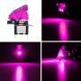 ESUPPORT Car Purple Cover Purple LED Light Rokcer Toggle Switch SPST ON Off Pack of 5