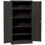 Sandusky Lee Black Steel SnapIt Storage Cabinet | 4 Adjustable Shelves | 72'' H x 36'' W x 18'' D | RTA7000-09 Model Sandusky Lee Black Steel SnapIt Storage Cabinet | 4 Adjustable Shelves | 72'' H x 36'' W x 18'' D | RTA7000-09 Model