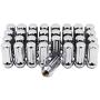Wheel Accessories Parts Set of 32 1.90'' Long Truck Small Diameter Lug Nut Closed End Bulge Acorn 7 Spline (M14 x 1.5, Chrome)